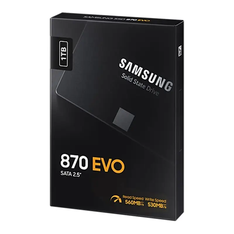 Disque SSD Interne 1 TB Samsung 870 EVO Noir (MZ-77E1T0B/EU)
