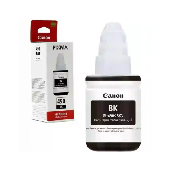 Canon GI-490BK Noir Bouteille d'encre d'origine 0663C001