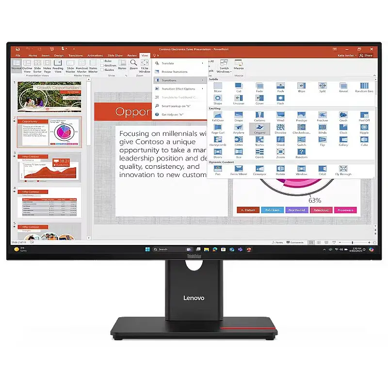 Écran Lenovo ThinkVision T27-40 Plat 27" (64A5MAT6EU)