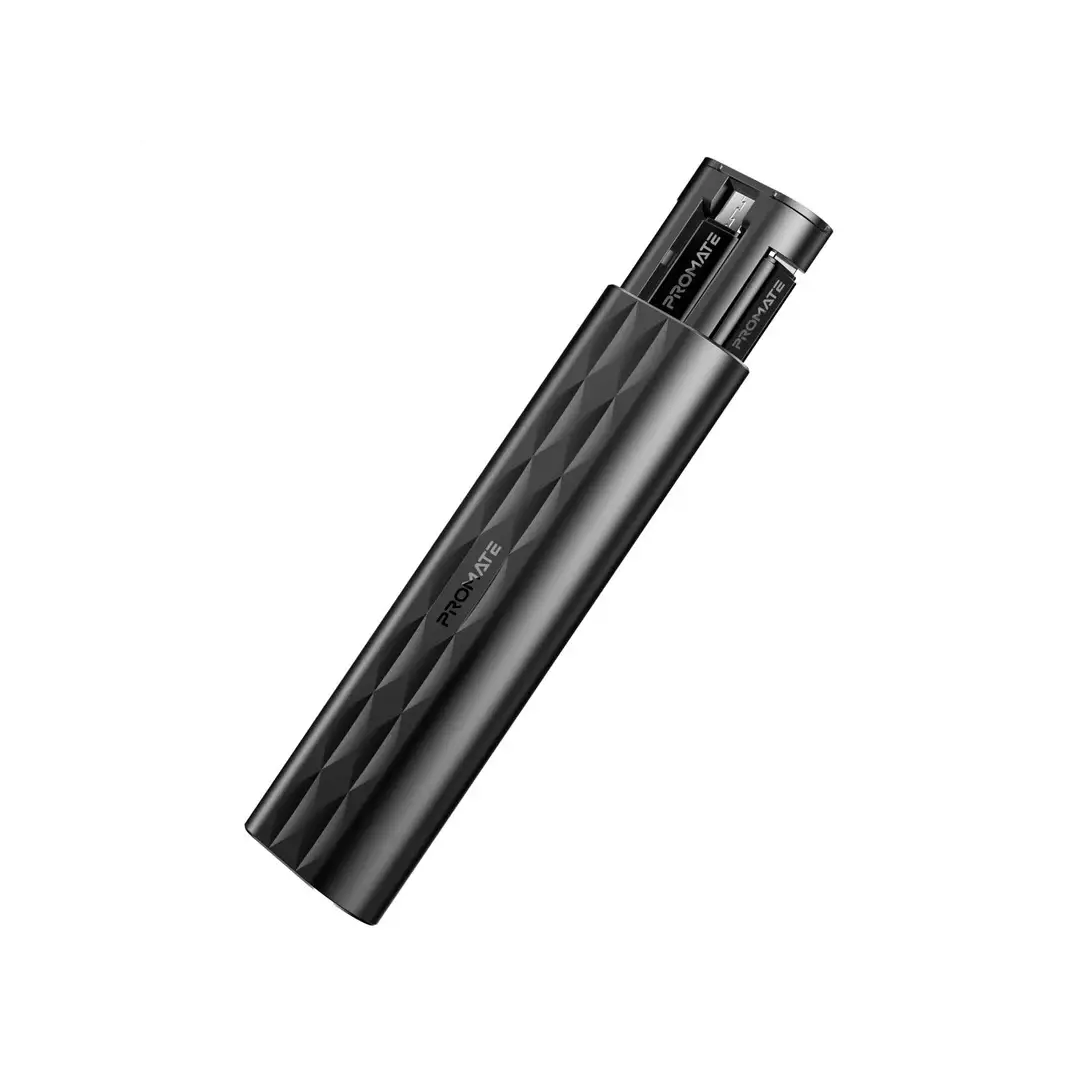 Promate PERK Compact All in 1 Charging Cable and Travel Kit - Black – Image 3