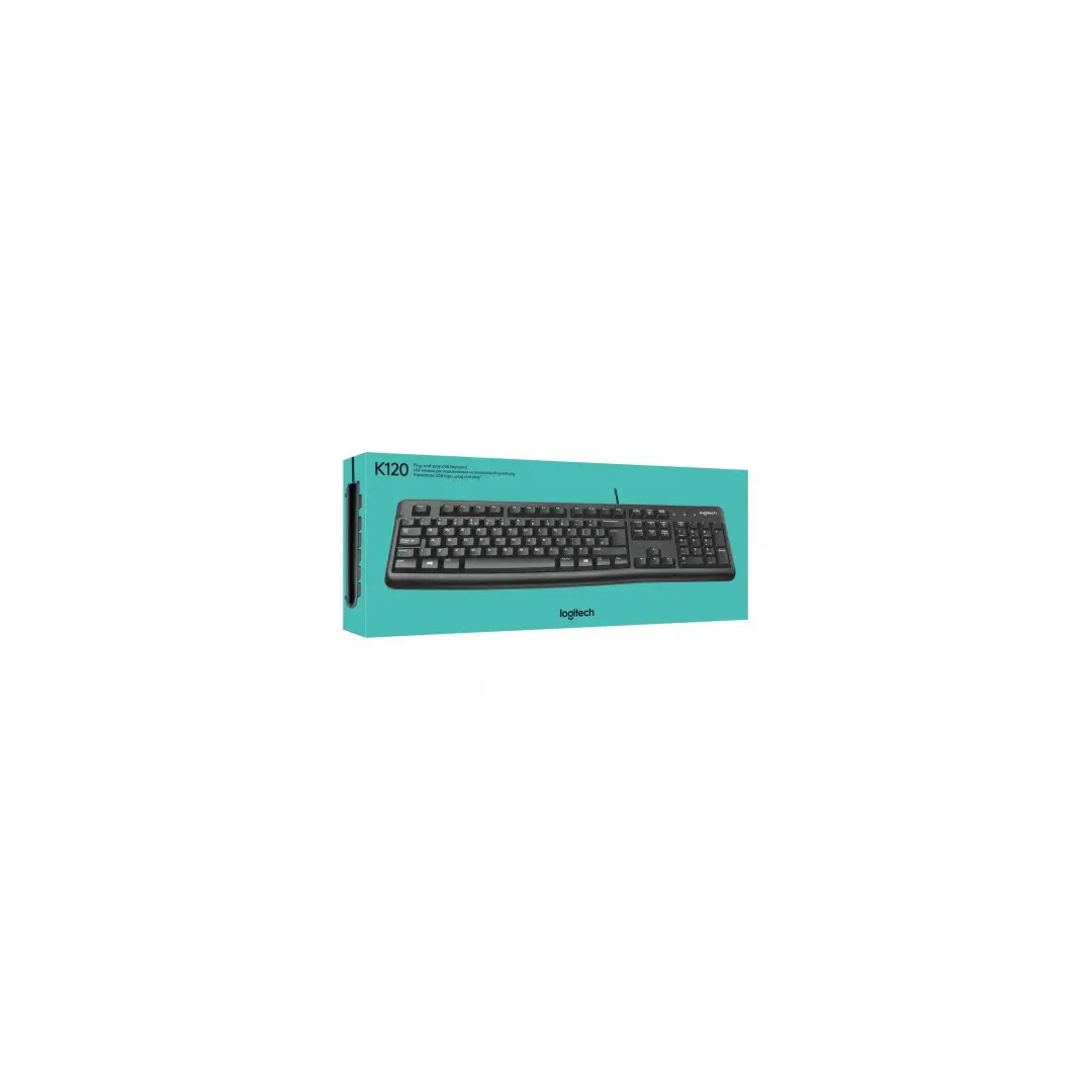 Clavier Logitech filaire K120 – AZERTY Français – Noir.
